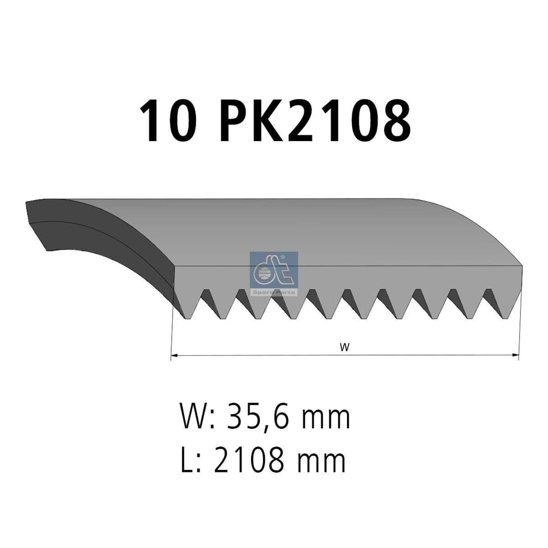 Curea transmisie cu caneluri DT Spare Parts 3.34326