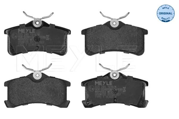 set placute frana,frana disc MEYLE -ORIGINAL: True to OE. 025 240 1314/W