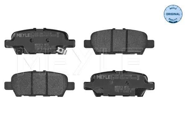 set placute frana,frana disc MEYLE -ORIGINAL: True to OE. 025 248 7113/W