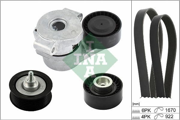 Set curea transmisie cu caneluri Schaeffler INA 529 0301 10