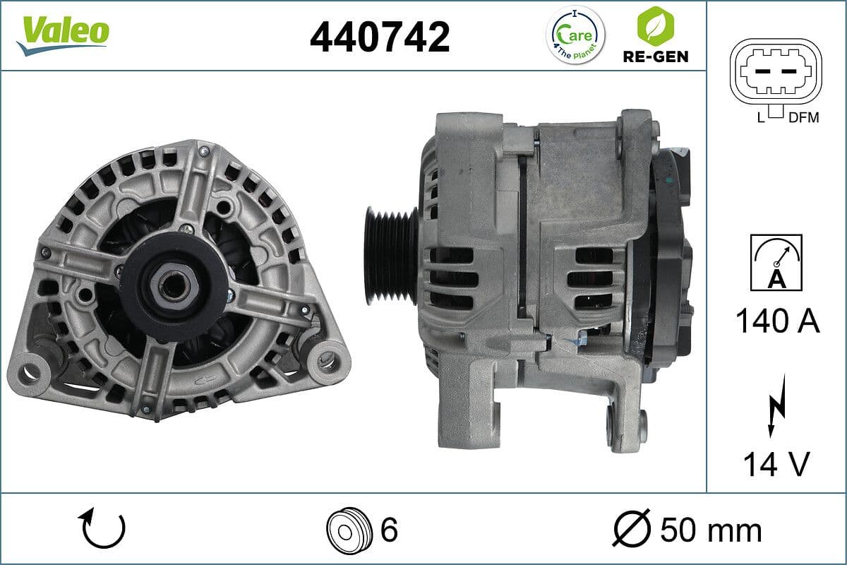 Generator / Alternator VALEO 440742