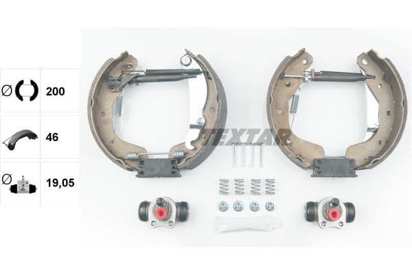 Set saboti frana TEXTAR Shoe Kit Pro 84058200