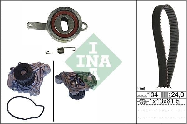 Set pompa apa + curea dintata Schaeffler INA 530 0314 30