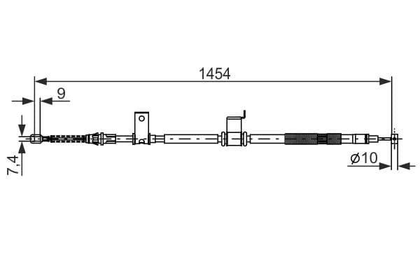 Cablu, frana de parcare BOSCH 1 987 482 294