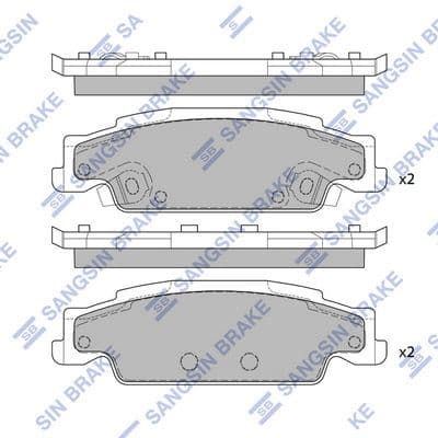 set placute frana,frana disc HI-Q SP2249