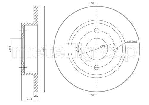 Disc frana METELLI 23-0348