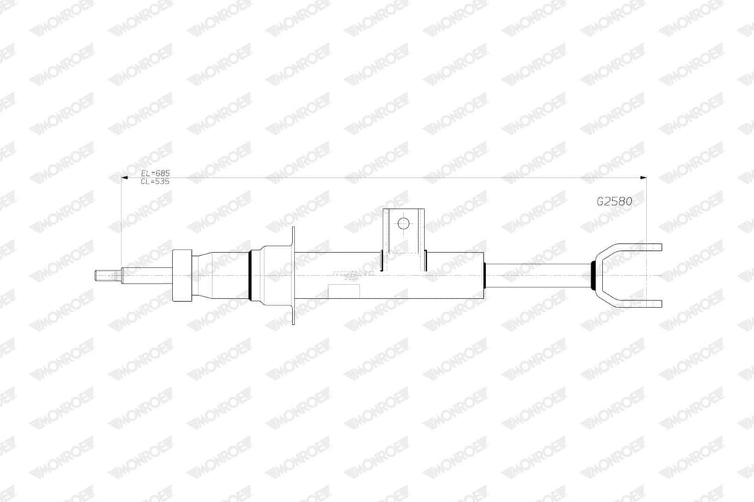 amortizor MONROE ORIGINAL (Gas Technology) G2580