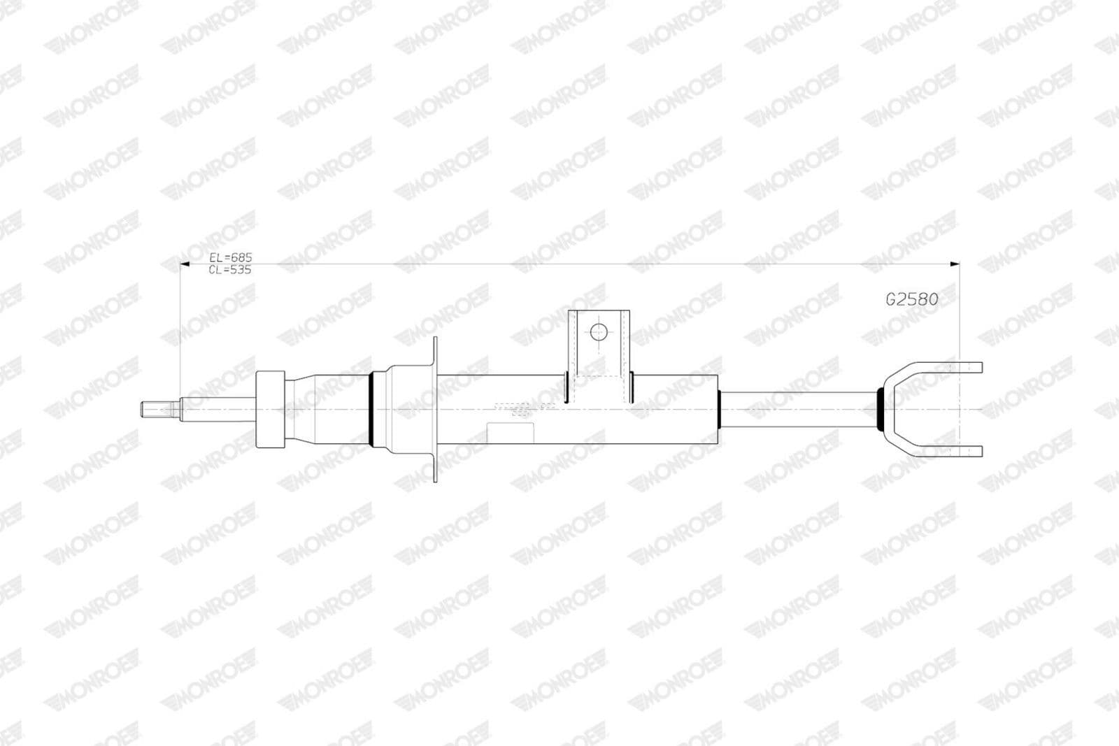 amortizor MONROE ORIGINAL (Gas Technology) G2580