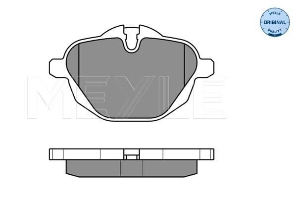 set placute frana,frana disc MEYLE -ORIGINAL: True to OE. 025 245 6118
