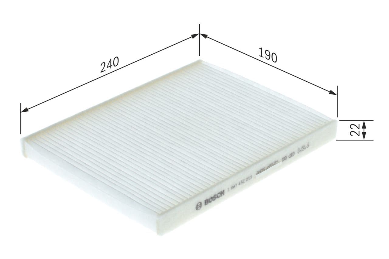 Filtru, aer habitaclu BOSCH 1 987 432 215