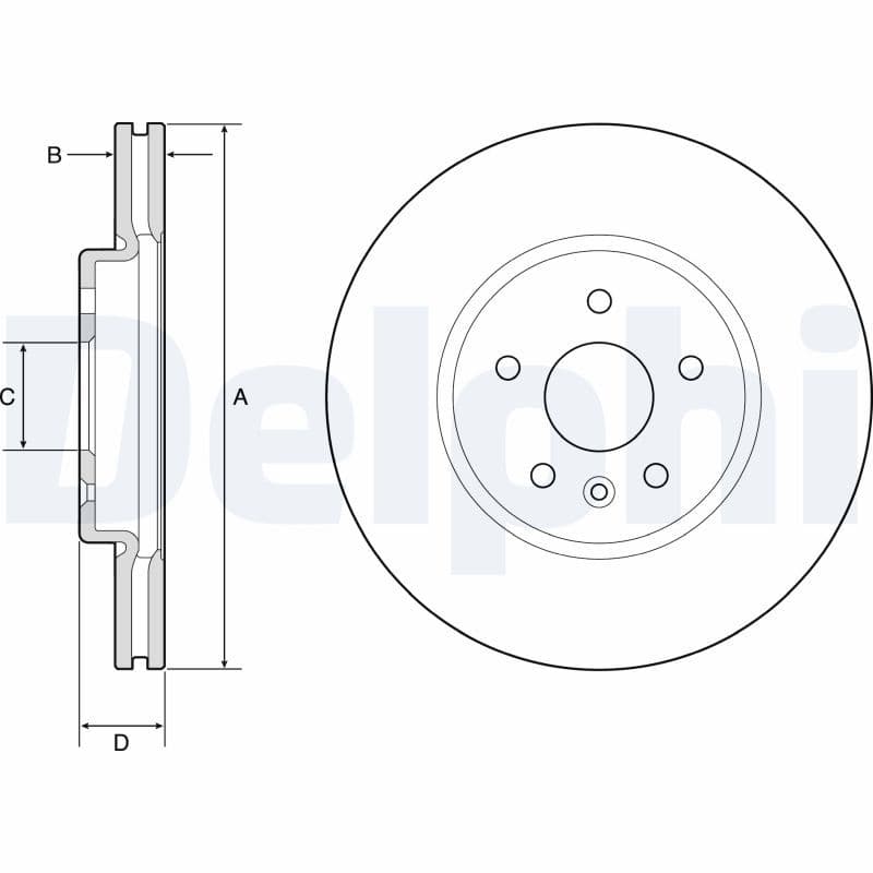 Disc frana DELPHI BG4783C