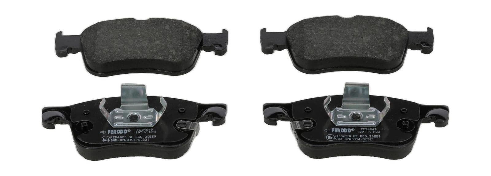 set placute frana,frana disc FERODO PREMIER ECO FRICTION FDB4849