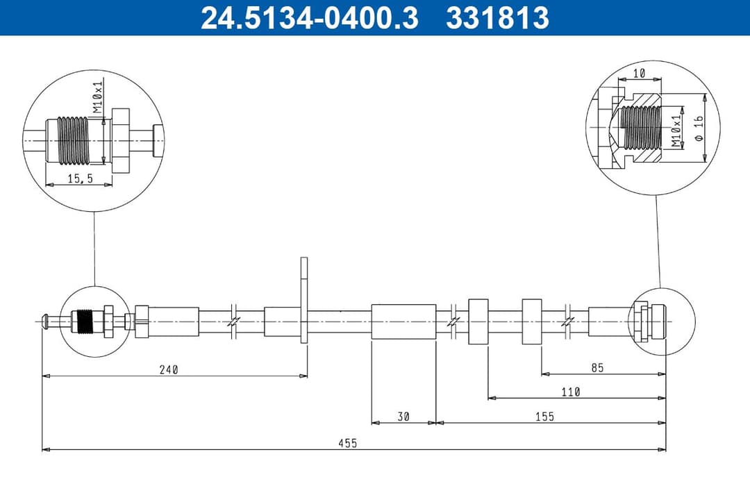 Furtun frana ATE 24.5134-0400.3