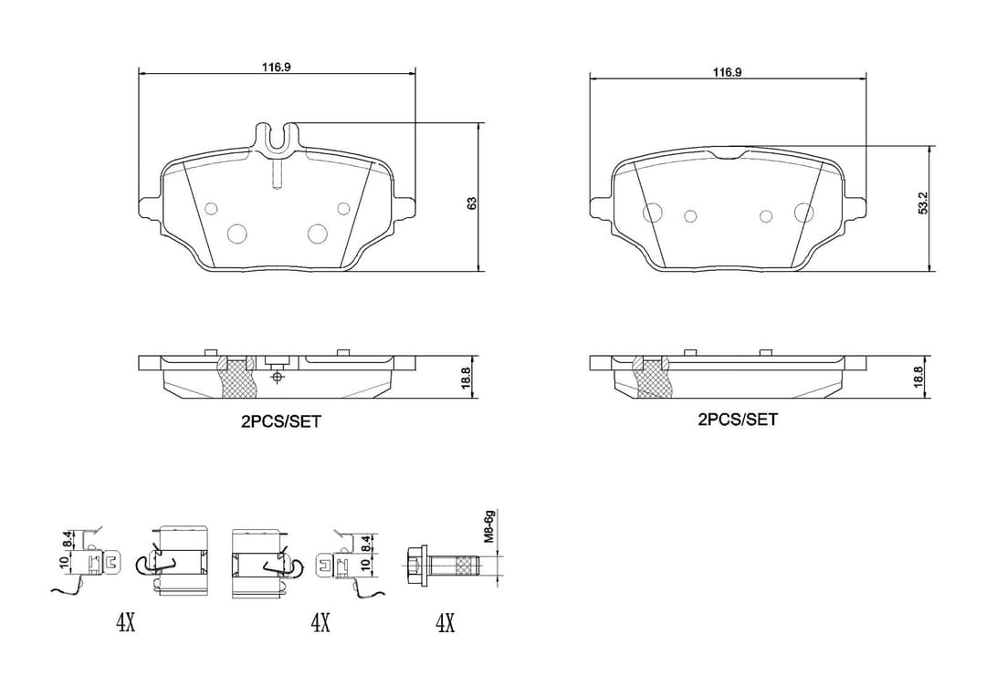 set placute frana,frana disc BREMBO PRIME LINE P 50 162