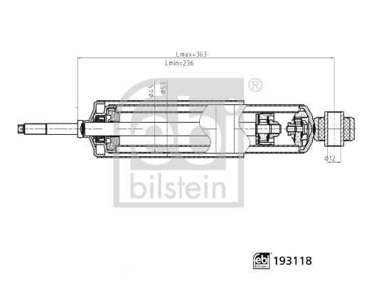 amortizor FEBI BILSTEIN 193118