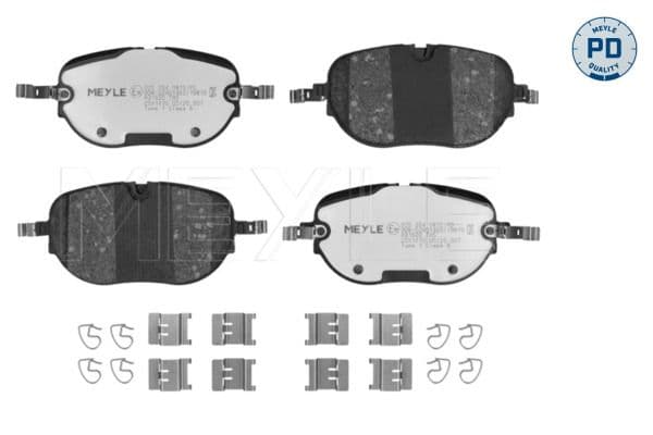 set placute frana,frana disc MEYLE 025 264 0815/PD