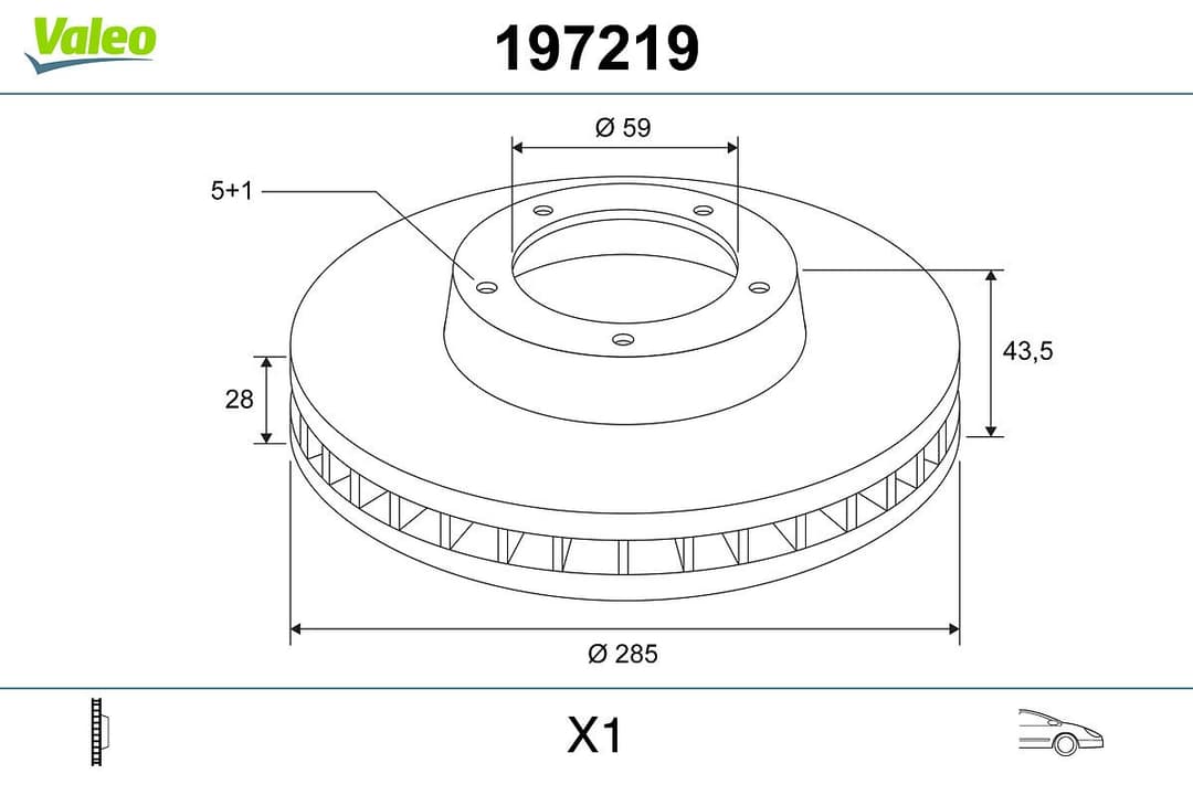 Disc frana VALEO 197219