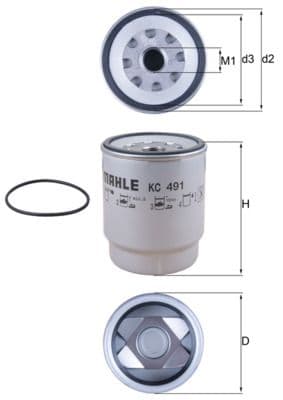 filtru combustibil MAHLE KC 491D