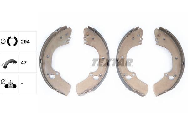 Set saboti frana TEXTAR 91063400