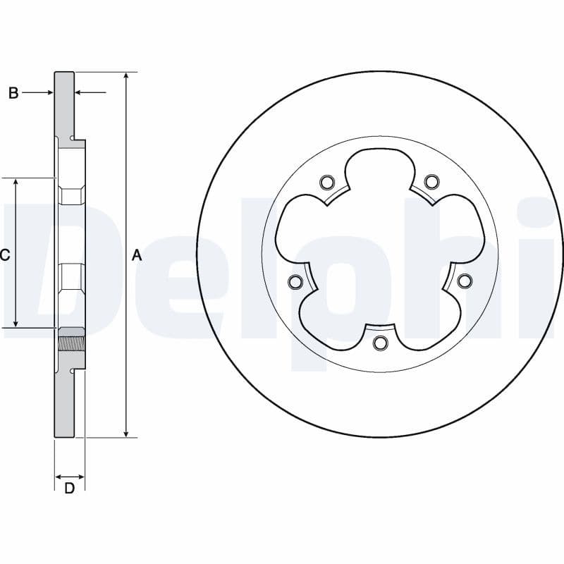 Disc frana DELPHI BG4681C