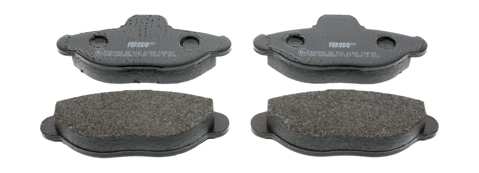 set placute frana,frana disc FERODO PREMIER ECO FRICTION FDB749