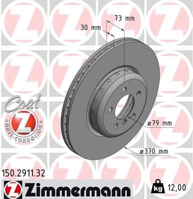 Disc frana ZIMMERMANN FORMULA F 150.2911.32