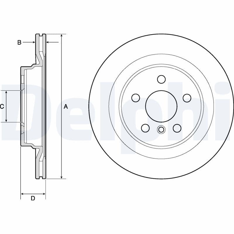 Disc frana DELPHI BG4778C