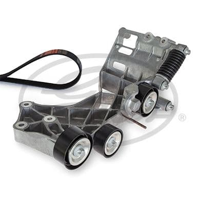 Set curea transmisie cu caneluri GATES Micro-V® E-START™ K016PK1986EST