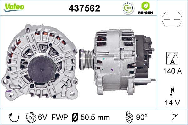 Generator / Alternator VALEO 437562