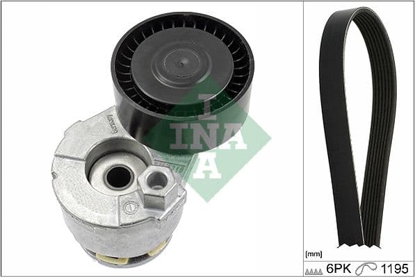 Set curea transmisie cu caneluri Schaeffler INA 529 0117 10