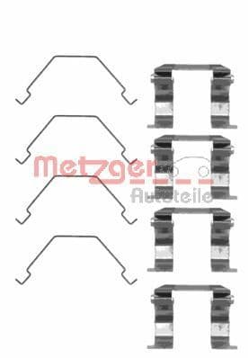 Set accesorii, placute frana METZGER 109-1158
