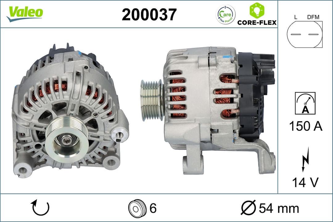 Generator / Alternator VALEO 200037