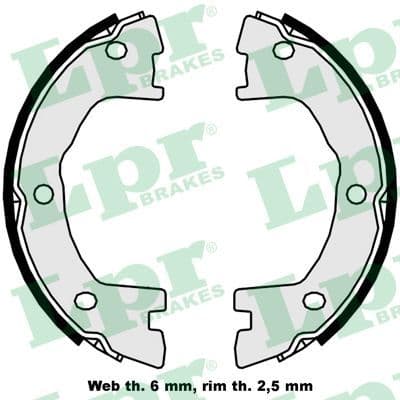 Set saboti frana, frana de mana LPR 09250