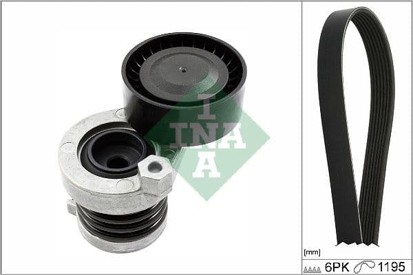 Set curea transmisie cu caneluri Schaeffler INA 529 0339 10