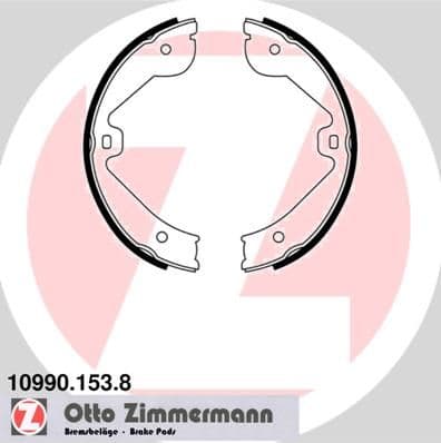 Set saboti frana, frana de mana ZIMMERMANN 10990.153.8
