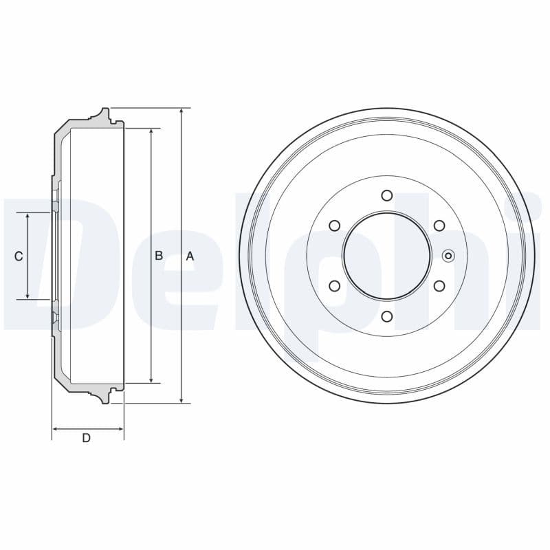Tambur frana DELPHI BF569