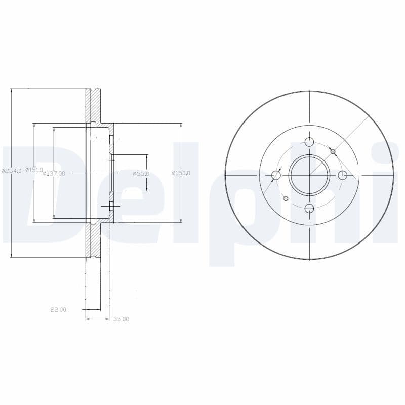 Disc frana DELPHI BG4213