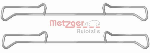 Set accesorii, placute frana METZGER 109-1678
