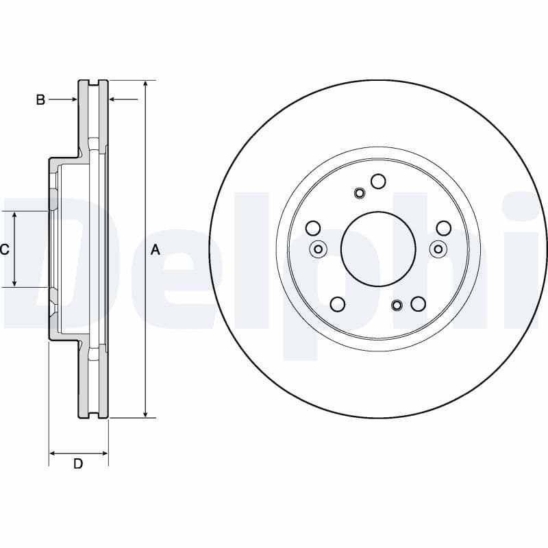 Disc frana DELPHI BG4774C