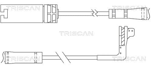 senzor de avertizare,uzura placute de frana TRISCAN 8115 11054