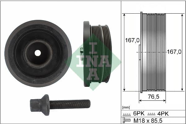 Fulie curea, arbore cotit Schaeffler INA 544 0082 20