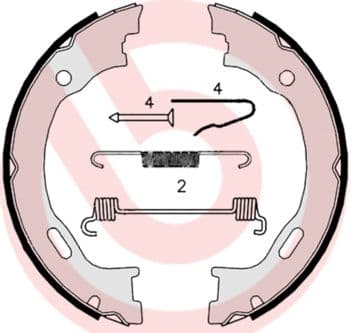 Set saboti frana, frana de mana BREMBO ESSENTIAL LINE S 50 515