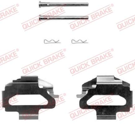 Set accesorii, placute frana QUICK BRAKE 109-1141