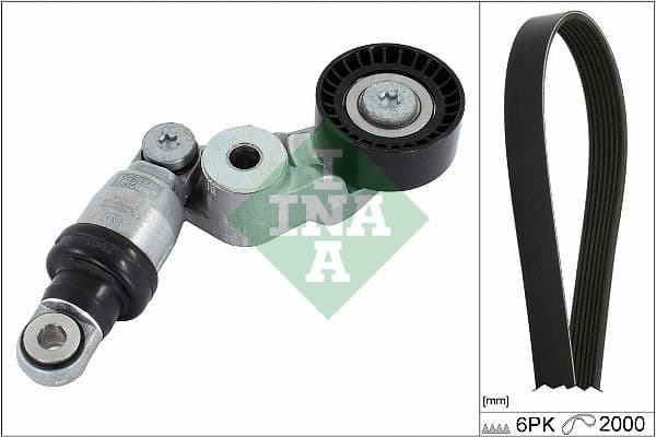Set curea transmisie cu caneluri Schaeffler INA 529 0413 10