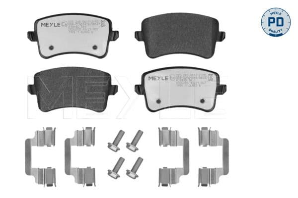 set placute frana,frana disc MEYLE -PD: Advanced performance and design. 025 246 0617-2/PD