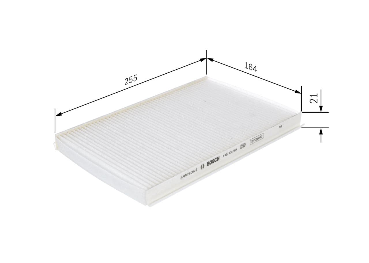 Filtru, aer habitaclu BOSCH 1 987 432 183