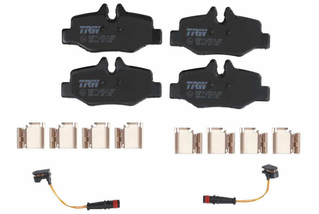 set placute frana,frana disc TRW GDB1601