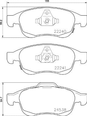 set placute frana,frana disc BREMBO PRIME LINE P 23 165
