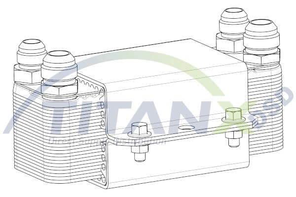 Radiator ulei, ulei motor TITANX OX509007