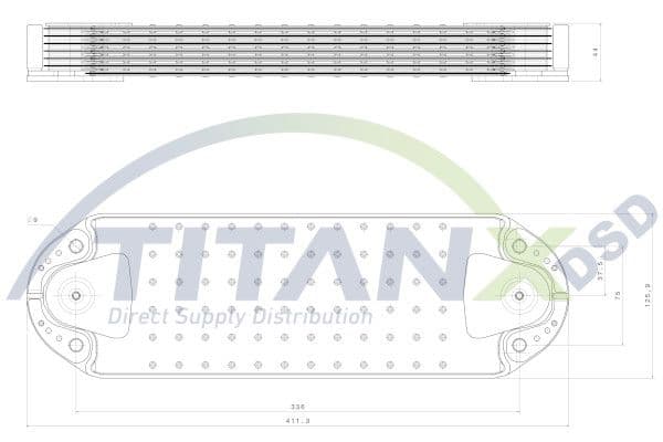 Radiator ulei, ulei motor TITANX OX129004